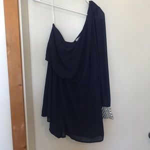 Navy Blue Charlotte Russe Romper